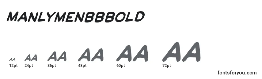 ManlymenbbBold Font Sizes