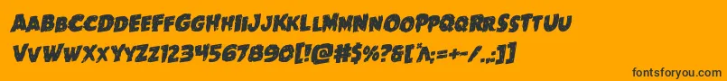 Goblincreekrotal Font – Black Fonts on Orange Background