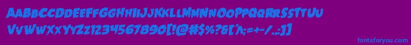 Goblincreekrotal Font – Blue Fonts on Purple Background