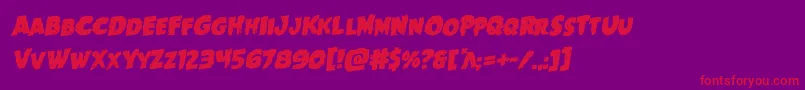 Goblincreekrotal Font – Red Fonts on Purple Background