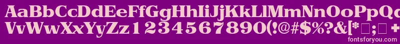ToriiDisplaySsi-fontti – vaaleanpunaiset fontit violetilla taustalla