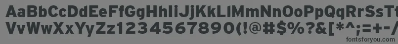 Шрифт PftransitBlack – чёрные шрифты на сером фоне