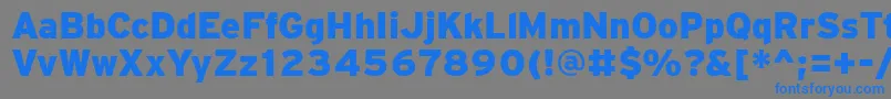 PftransitBlack Font – Blue Fonts on Gray Background