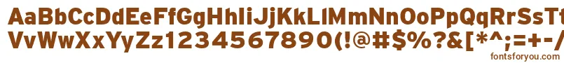 PftransitBlack Font – Brown Fonts on White Background