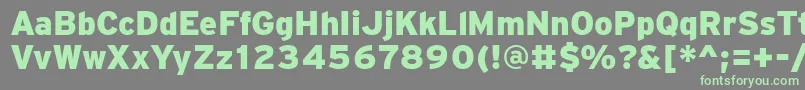 PftransitBlack Font – Green Fonts on Gray Background