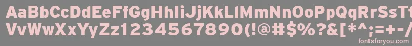 PftransitBlack Font – Pink Fonts on Gray Background