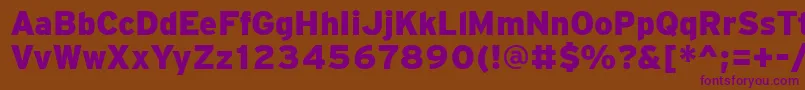 PftransitBlack Font – Purple Fonts on Brown Background