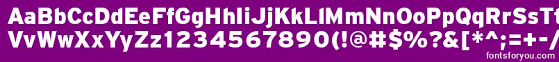 PftransitBlack Font – White Fonts on Purple Background