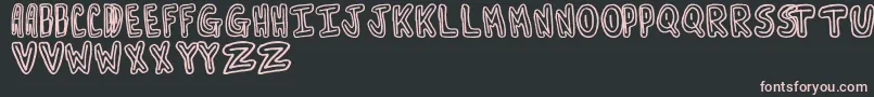 Turnaround Font – Pink Fonts on Black Background