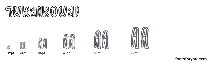 Turnaround Font Sizes