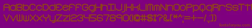 Freaktur Font – Brown Fonts on Purple Background