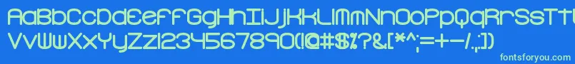 Freaktur Font – Green Fonts on Blue Background