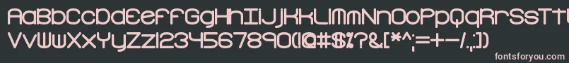 Freaktur Font – Pink Fonts on Black Background