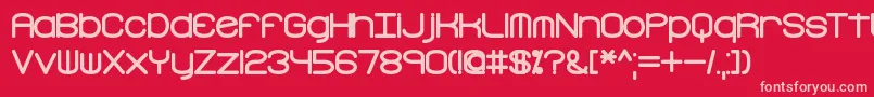 Freaktur Font – Pink Fonts on Red Background