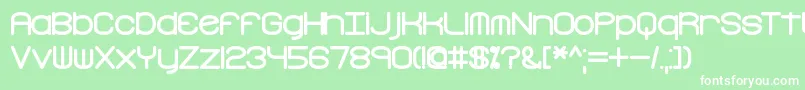 フォントFreaktur – 緑の背景に白い文字