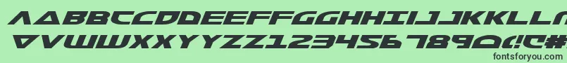 Morsenkv2i Font – Black Fonts on Green Background