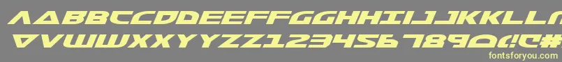 Morsenkv2i Font – Yellow Fonts on Gray Background