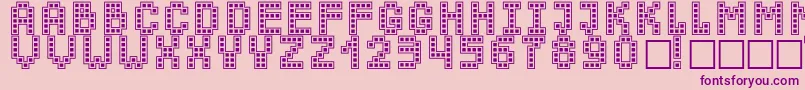 ChuckyMendozaRegular Font – Purple Fonts on Pink Background