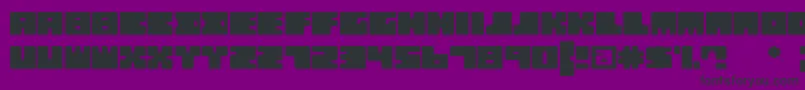 Шрифт QBo – чёрные шрифты на фиолетовом фоне