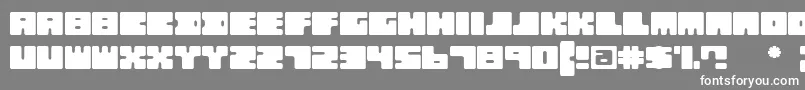 QBo Font – White Fonts on Gray Background