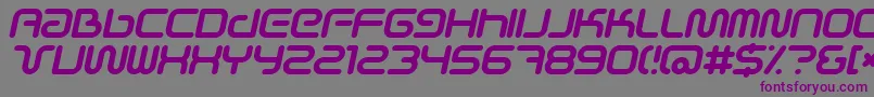 SciFiedItalic Font – Purple Fonts on Gray Background