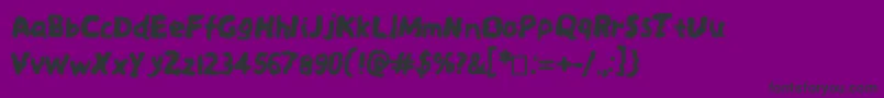 Spookysquiggles Font – Black Fonts on Purple Background