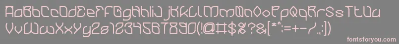 BambooChopsticksBold Font – Pink Fonts on Gray Background