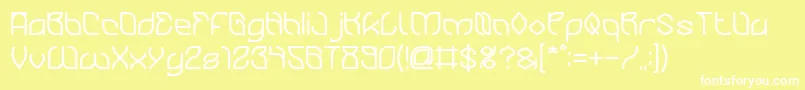 BambooChopsticksBold Font – White Fonts on Yellow Background