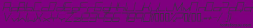 Trancemili Font – Black Fonts on Purple Background