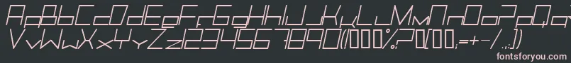 Trancemili Font – Pink Fonts on Black Background