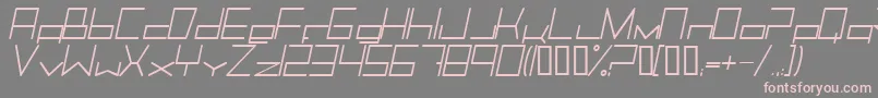 Trancemili Font – Pink Fonts on Gray Background
