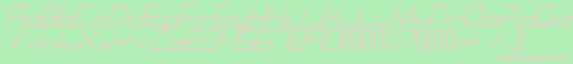 Trancemili Font – Pink Fonts on Green Background