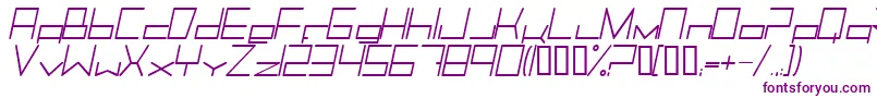 Trancemili Font – Purple Fonts on White Background