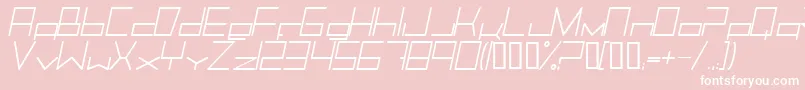 Trancemili Font – White Fonts on Pink Background