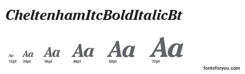 CheltenhamItcBoldItalicBt Font Sizes