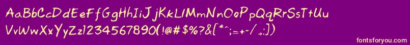 RedLightning Font – Yellow Fonts on Purple Background