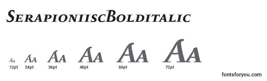SerapioniiscBolditalic Font Sizes