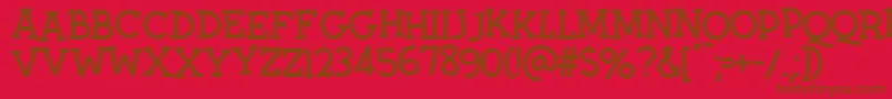 Twiddlestix Font – Brown Fonts on Red Background