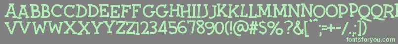 Twiddlestix Font – Green Fonts on Gray Background