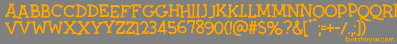 Twiddlestix Font – Orange Fonts on Gray Background