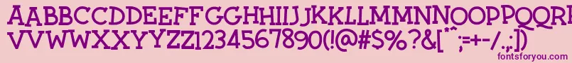 Twiddlestix Font – Purple Fonts on Pink Background