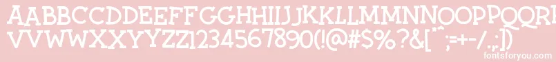 Twiddlestix Font – White Fonts on Pink Background