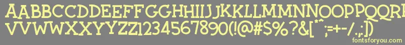 Twiddlestix Font – Yellow Fonts on Gray Background
