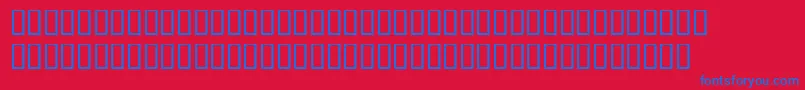 フォントBemboExpertItalic – 赤い背景に青い文字