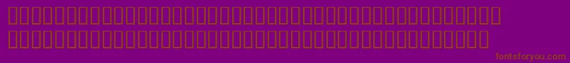 Czcionka BemboExpertItalic – brązowe czcionki na fioletowym tle