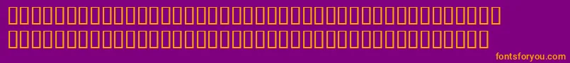 BemboExpertItalic Font – Orange Fonts on Purple Background