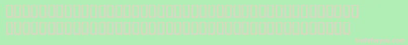 フォントBemboExpertItalic – 緑の背景にピンクのフォント