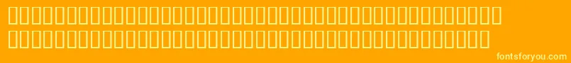 BemboExpertItalic Font – Yellow Fonts on Orange Background