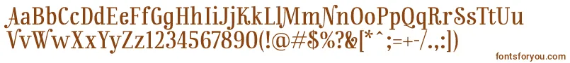 RainbowmansionLf Font – Brown Fonts on White Background