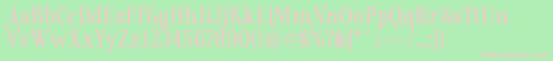 RainbowmansionLf Font – Pink Fonts on Green Background